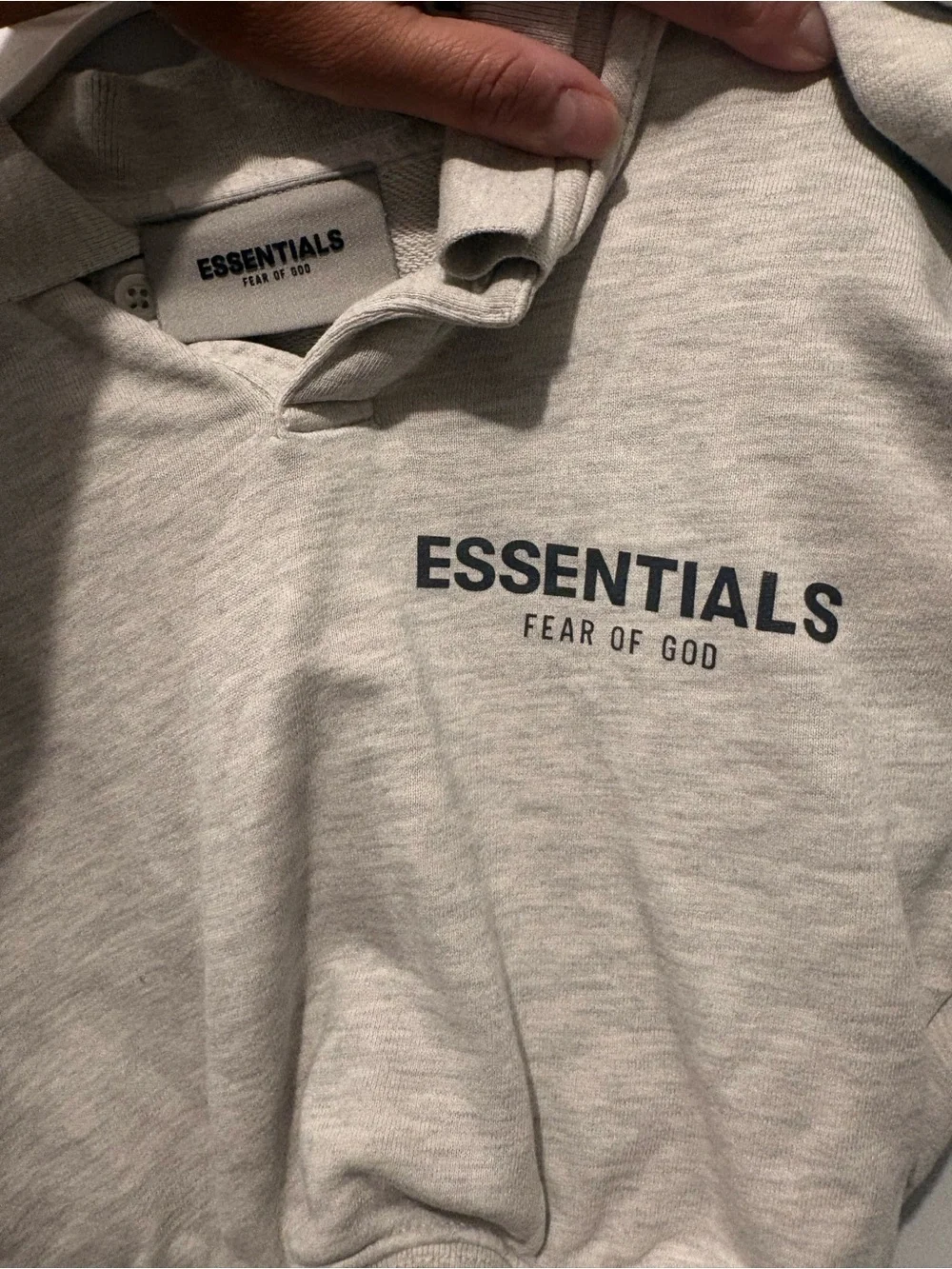Toddler 2t-3t Fear of God Essentials Light Gray Polo Sweatshirt